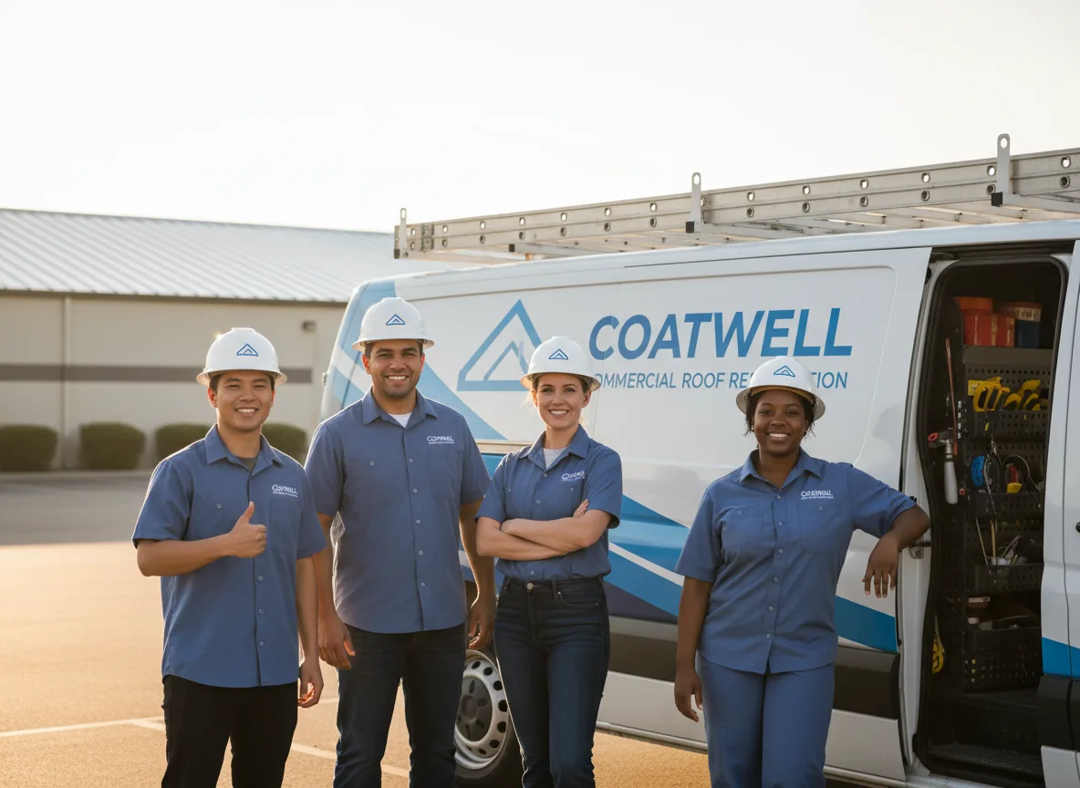 Commercial roof coating company in Eddyville, IA